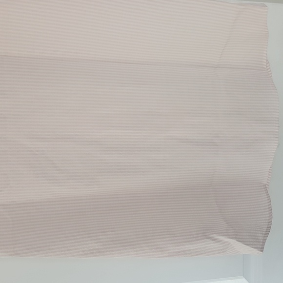 NWT RENWICK Short Sleeve Button Front Seersucker Polo Dress  Pink & White M - Picture 12 of 16